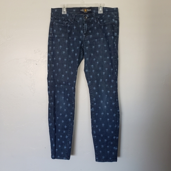 Lucky Brand Jeans Charlie Skinny Denim 8 29 Inseam - Picture 2 of 9